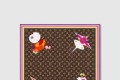 [LOUIS VUITTON-루이비통]LV x TM 모노그램 슈퍼플랫 캐릭터 스퀘어 90 M96274