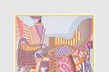 [HERMES-에르메스]La Selle Imaginaire 스카프 90