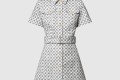 [LOUIS VUITTON-루이비통]블러리 모노그램 셔츠 드레스 1AHX00
