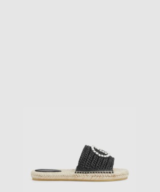 [GUCCI-구찌]크리스털 인터로킹 G 에스파드리유 780589