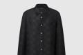 [LOUIS VUITTON-루이비통]자카드 다미에 롱 슬리브드 실크 셔츠 1AHCG9