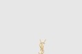 [SAINT LAURENT-생로랑]메탈 및 라인스톤 소재의 Cassandre 싱글 이어링 746624