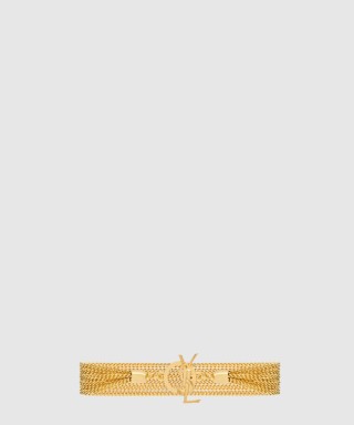 [SAINT LAURENT-생로랑]메탈 소재의 CASSANDRE 체인 브레이슬릿 823404