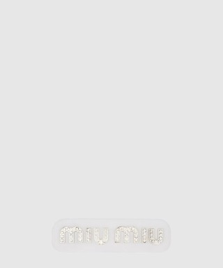 [MIUMIU-미우미우]크리스탈 로고 헤어핀 5IF072